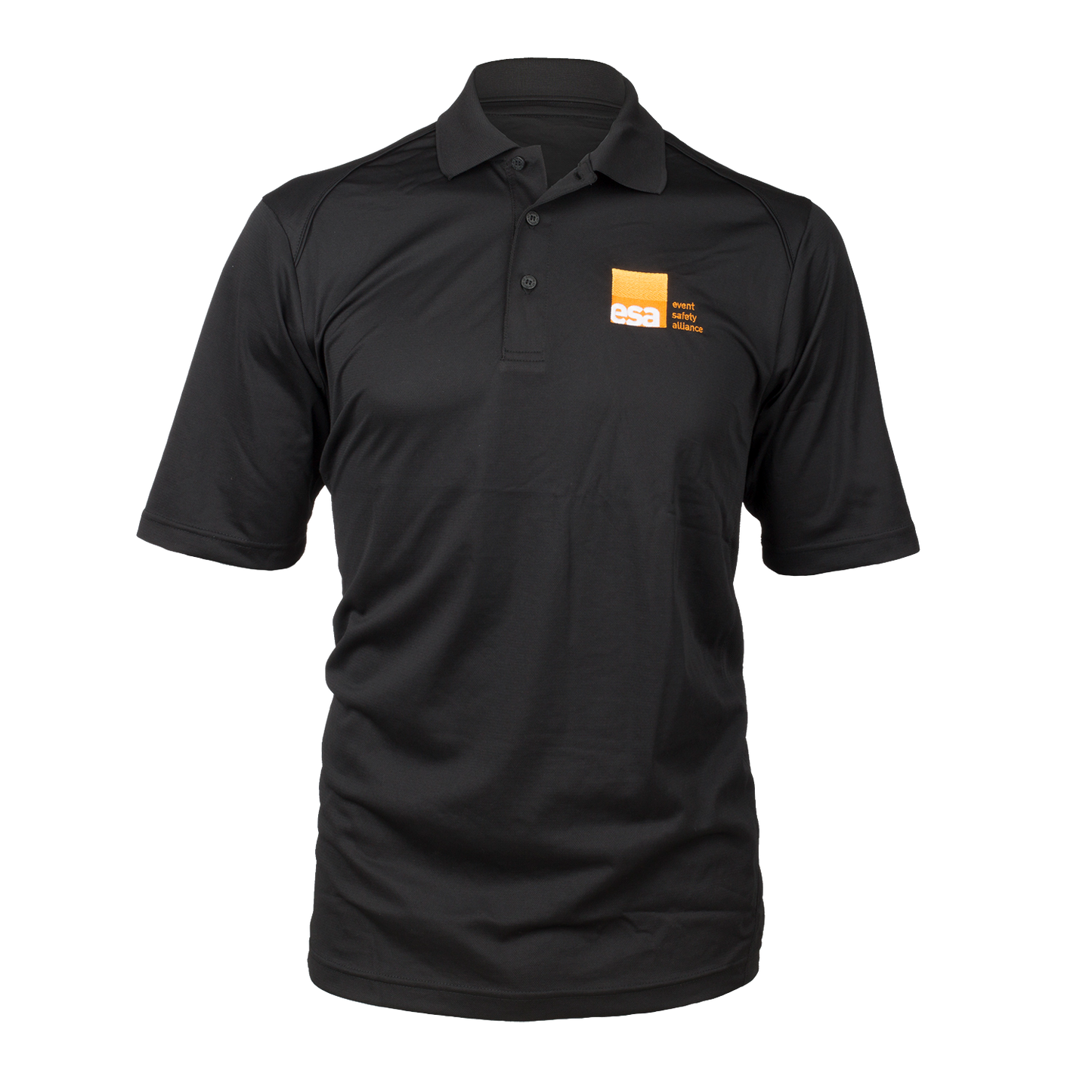 Men's Black Logo Polo Shirt